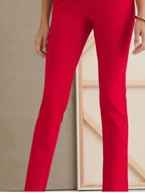 Chico's So Slimming Brigitte Slim Leg Pull On Tall Pant (Size 12T)